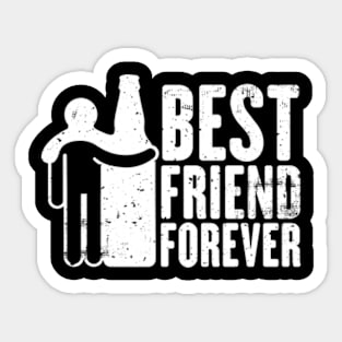 Beer Best Friend Forever Funny Drinking Sticker